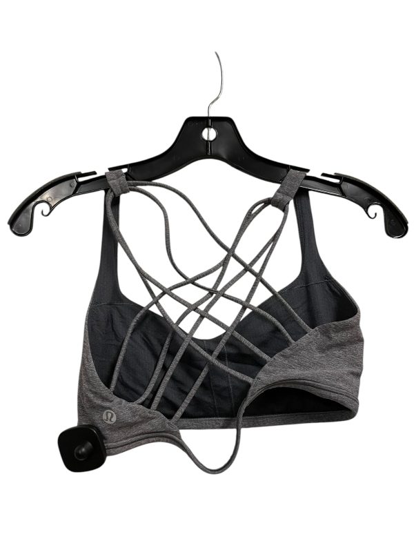 Athletic Bra By Lululemon In Grey, Size: 8 For Cheap