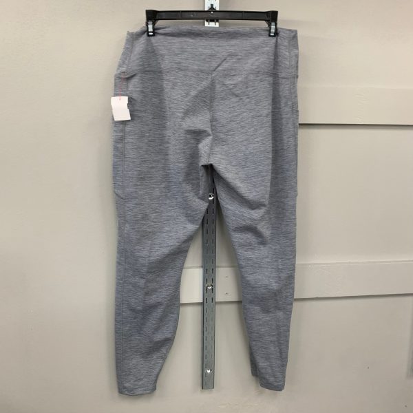 Athletic Leggings By Nike Apparel In Grey, Size: Xxl Hot on Sale