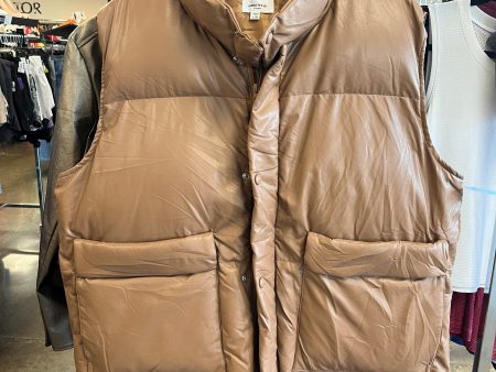 Vest Puffer & Quilted By Clothes Mentor In Brown, Size: Xl For Cheap