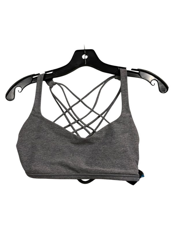 Athletic Bra By Lululemon In Grey, Size: 8 For Cheap