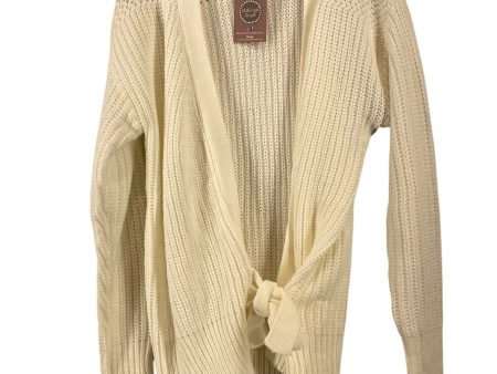 Sweater Cardigan By Clothes Mentor In White, Size: M For Cheap