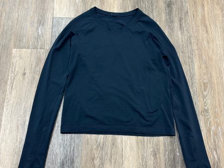 Athletic Top Long Sleeve Collar By Lululemon In Navy, Size: 10 on Sale