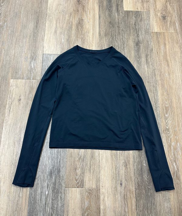 Athletic Top Long Sleeve Collar By Lululemon In Navy, Size: 10 on Sale