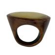 Wood & Mother Of Pearl Statement Ring By Unbranded, Size: 6 Discount