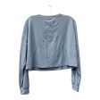 Athletic Top Ls Collar By Lululemon In Blue, Size:L Sale