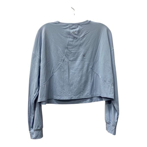 Athletic Top Ls Collar By Lululemon In Blue, Size:L Sale