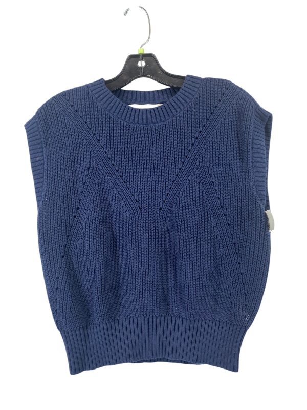 Vest Sweater By Loft In Navy, Size: S Online