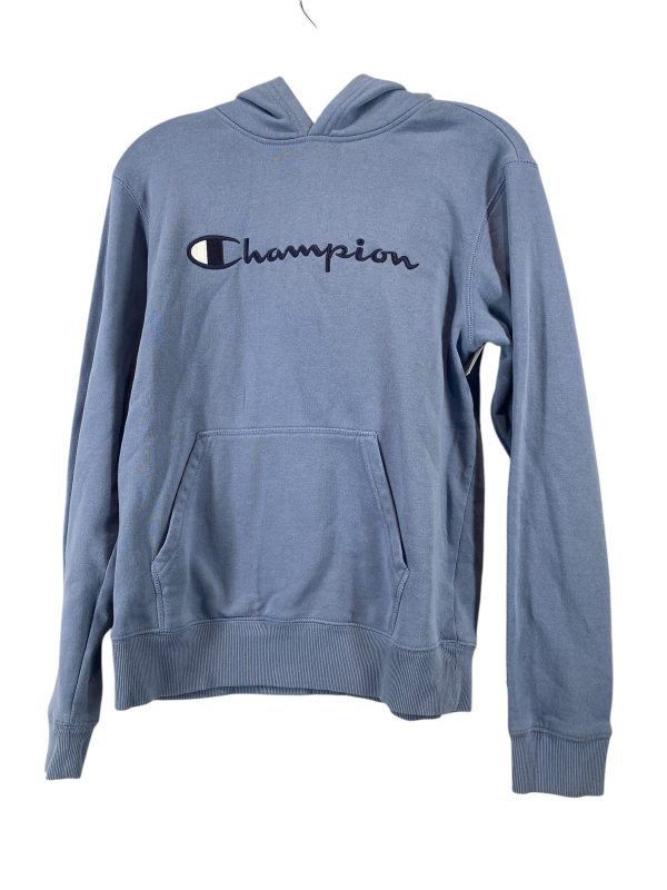 Athletic Sweatshirt Hoodie By Champion In Blue, Size: Xl For Sale