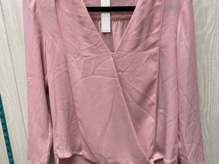 Blouse Long Sleeve By Three Eighty Two  In Pink, Size: Xs Online Hot Sale