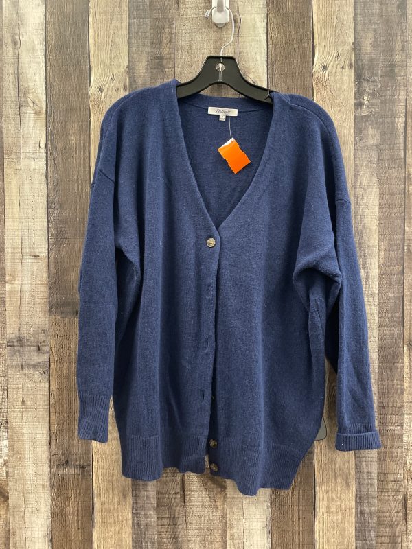 Sweater Cardigan By Madewell In Blue, Size: M Online Hot Sale