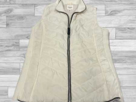 Vest Puffer & Quilted By Rafaella In White, Size: S Supply