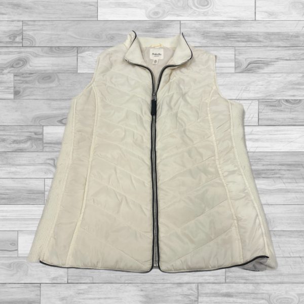 Vest Puffer & Quilted By Rafaella In White, Size: S Supply