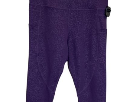 Athletic Leggings Capris By Zyia In Purple, Size: L Online now