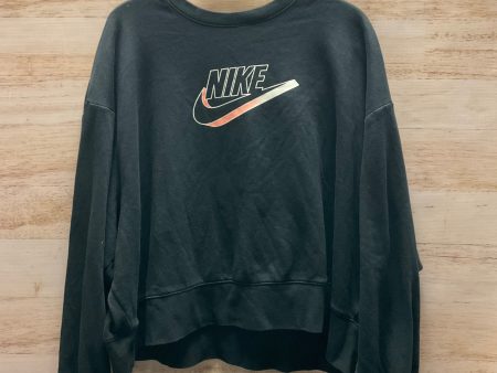 Athletic Sweatshirt Crewneck By Nike Apparel In Black, Size: 2x Online now