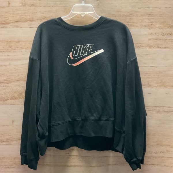 Athletic Sweatshirt Crewneck By Nike Apparel In Black, Size: 2x Online now