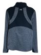 Athletic Sweatshirt Crewneck By Under Armour In Black & Grey, Size: L Cheap