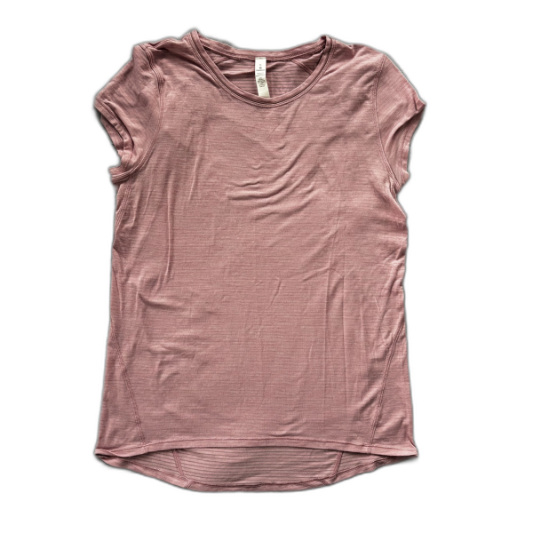 Athletic Top Short Sleeve By Lululemon In Pink, Size: 6 Cheap