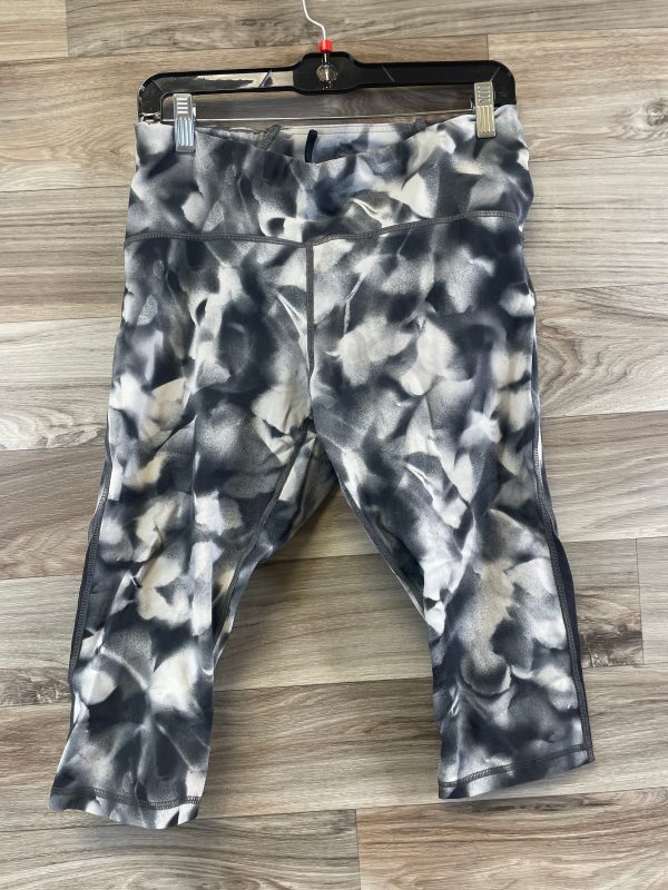 Athletic Shorts By Lululemon In Grey & White, Size: L on Sale