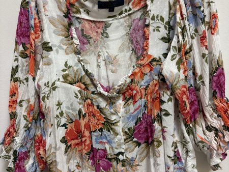 Blouse Long Sleeve By Rachel Roy In Floral Print, Size: Xs Fashion