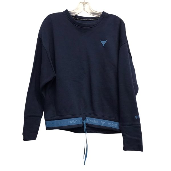 Athletic Sweatshirt Crewneck By Under Armour In Blue, Size:M Online now