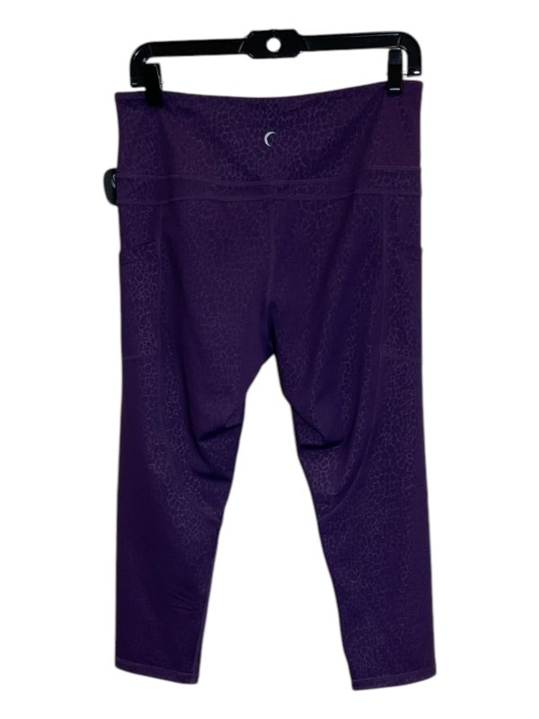 Athletic Leggings Capris By Zyia In Purple, Size: L Online now