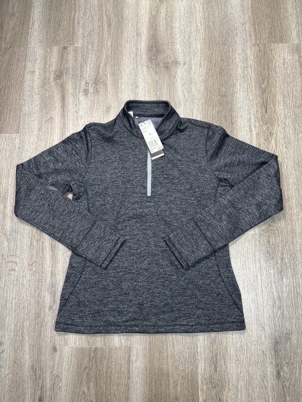 Athletic Sweatshirt Collar By Adidas In Grey, Size: M For Sale