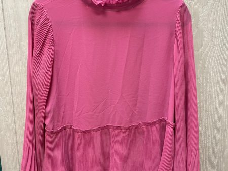 Blouse Long Sleeve By Ann Taylor In Pink, Size: M Sale