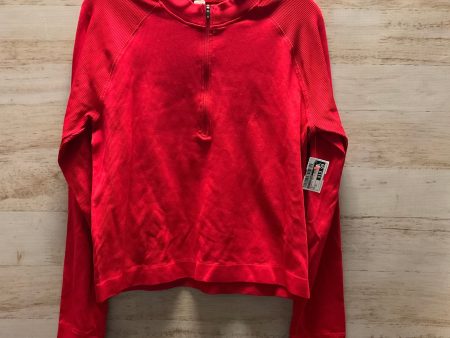 Athletic Top Long Sleeve Collar By Dsg Outerwear In Red, Size: 2x Cheap