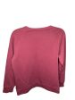 Athletic Sweatshirt Crewneck By Adidas In Pink, Size: L Fashion