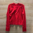 Athletic Top Long Sleeve Collar By Dsg Outerwear In Red, Size: 2x Cheap