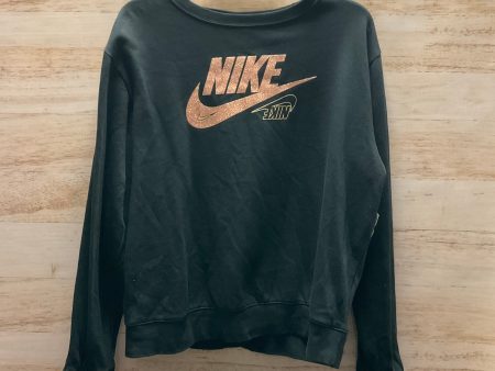 Athletic Sweatshirt Crewneck By Nike Apparel In Black, Size: M Cheap