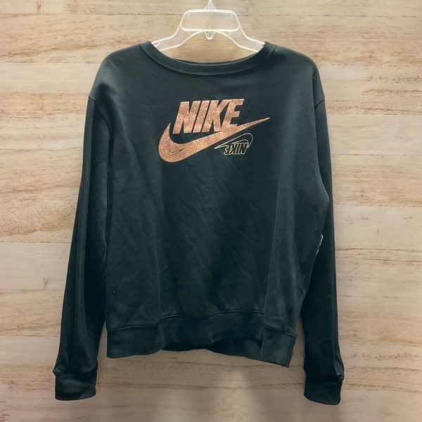 Athletic Sweatshirt Crewneck By Nike Apparel In Black, Size: M Cheap