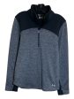 Athletic Sweatshirt Crewneck By Under Armour In Black & Grey, Size: L Cheap