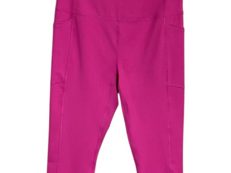 Athletic Capris By Rbx In Pink, Size: L For Sale